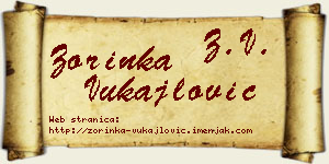 Zorinka Vukajlović vizit kartica